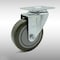 Service Caster 4 Inch SS Gray Polyurethane Wheel Swivel Top Plate Caster SCC-SS20S414-PPUB - alternate 1